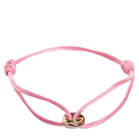 cartier trinity 18ct pink yellow and white gold bracelet|cartier trinity bracelet for sale.